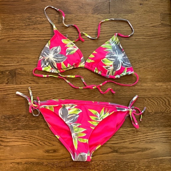 Xhilaration Swim Pink Floral Bikini Poshmark